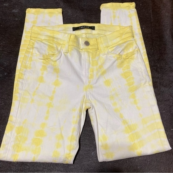 J Brand Jeans “Limoncello” tie dyed mid rise capri skinny pants Size 25 GUC - Picture 9 of 13
